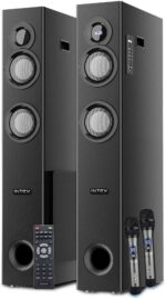 Intex TW-XH 13503 FMUB (Dual) 150 W Bluetooth Tower Speaker (Black, 2.1 Channel)