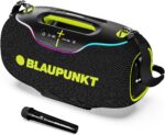 Blaupunkt Atomik Knightz 45K | Advanced DSP Tech I 27,000mAh I Neon Lights I Wireless Mic 450 W Bluetooth Party Speaker (Black, 2.0 Channel)