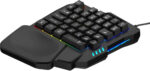 MILLENNIUM TECHNOLOGY One Handed RGB Backlite 35Keys Wired USB Handheld Gaming Keyboard Compatible with Desktop, Laptop, Mac - Image 3