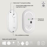 Logitech Pebble 2 Combo Bluetooth Standard Multi-device Keyboard Compatible with Desktop - Image 2