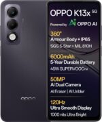 OPPO K13x 5G 6000mAh and 45W SUPERVOOC Charger & AI (Midnight Violet, 128 GB) (8 GB RAM)