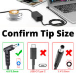 Myria PH 215 240 G2 242 G1 245 G2 250 G2 255 G2 Blue tip 65 W Adapter (Power Cord Included) - Image 3