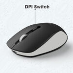 ZEBRONICS Jaguar Wireless Ambidextrous Optical Mouse Wireless Mouse, High Precision, 4 Buttons, Plug & Play Ambidextrous (2.4GHz Wireless, Black) - Image 3